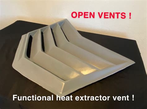 sheet metal hood vent|universal heat extractor hood vents.